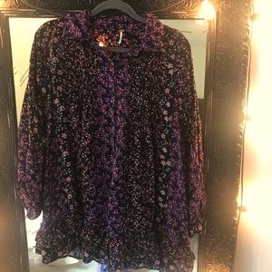 Free People Floral Tunic